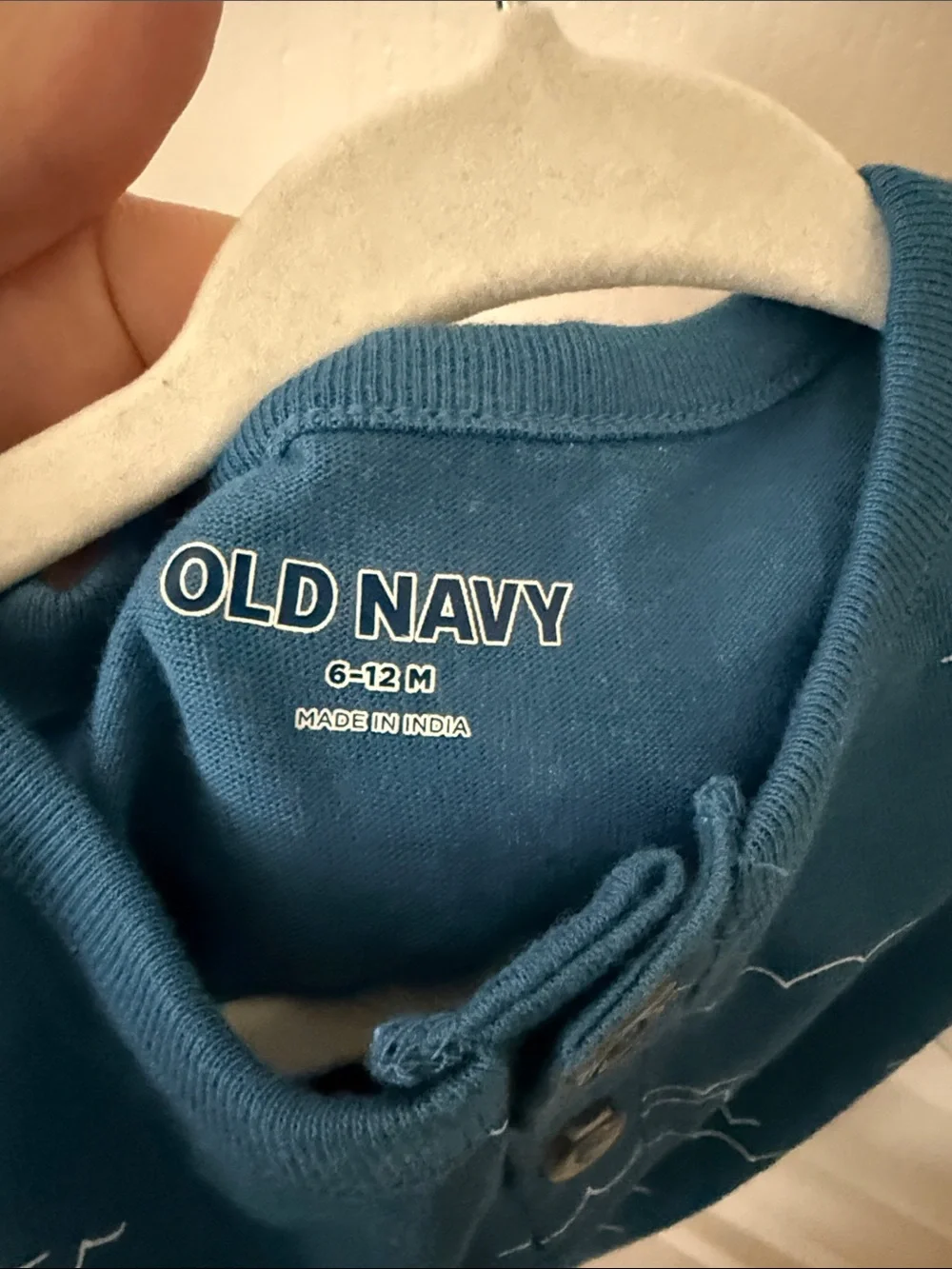Old Navy Blue Shark Print Sleeveless Romper